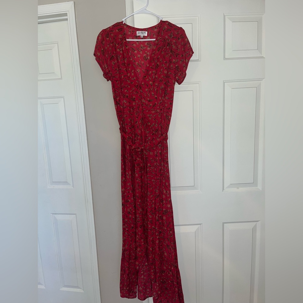 XIX Palms - Red Wrap Dress